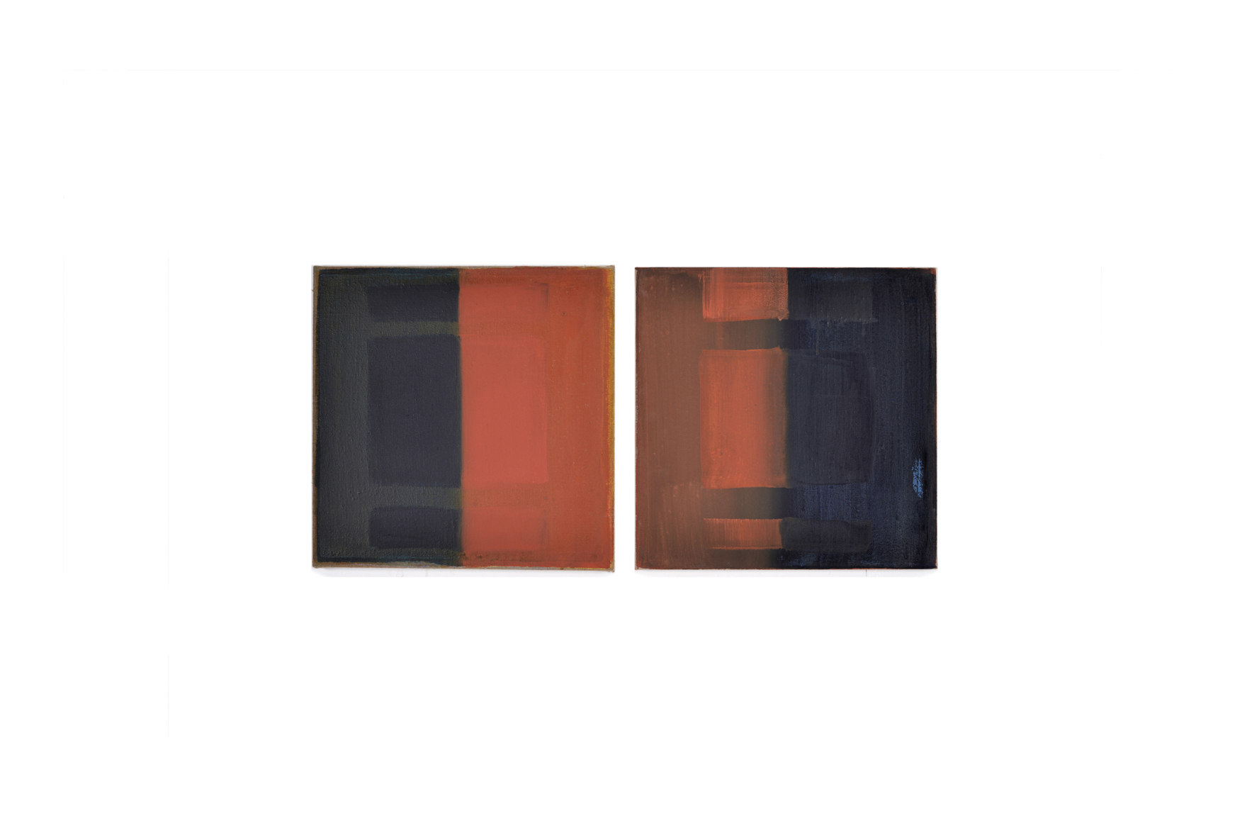 blau-rot, 2017, 35x35 | blu-rosso, 2017, 35x35